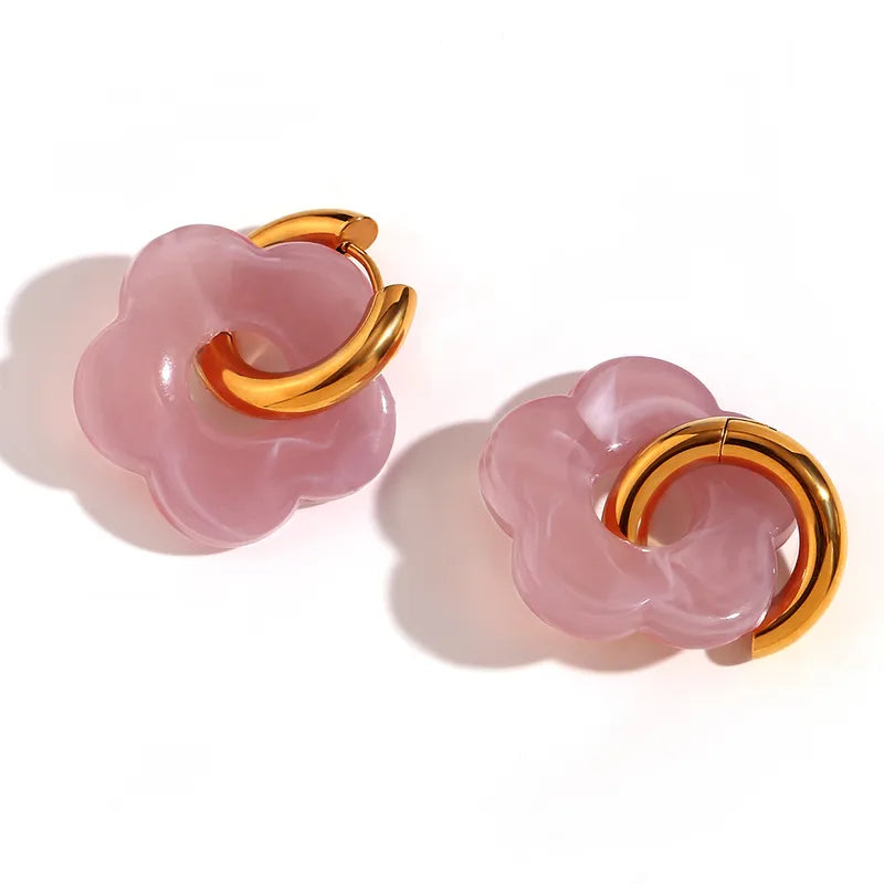 Trauma Buds Bloom Hoops
