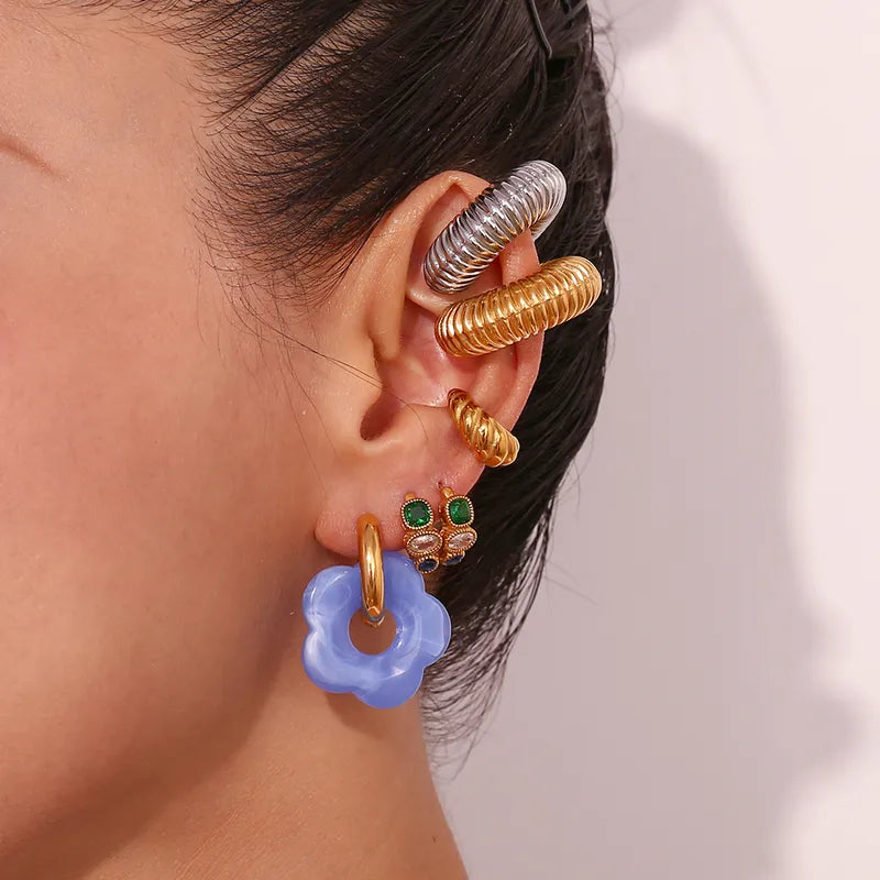 Trauma Buds Bloom Hoops