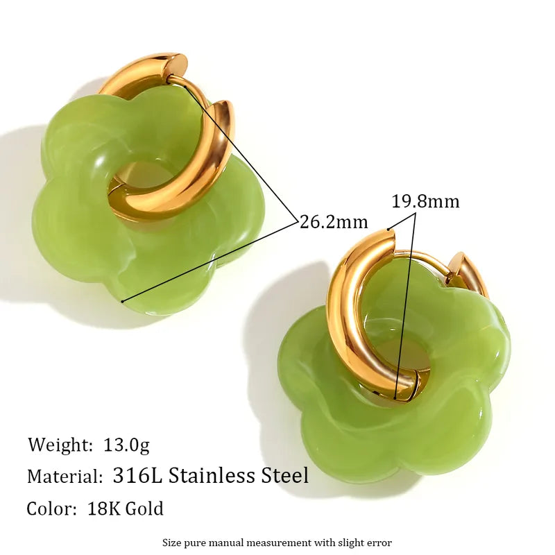 Trauma Buds Bloom Hoops
