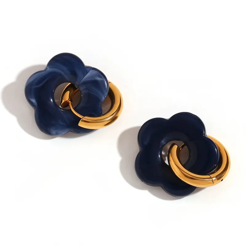 Trauma Buds Bloom Hoops