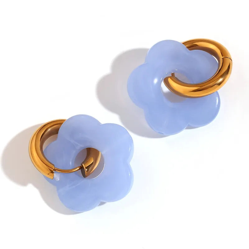 Trauma Buds Bloom Hoops
