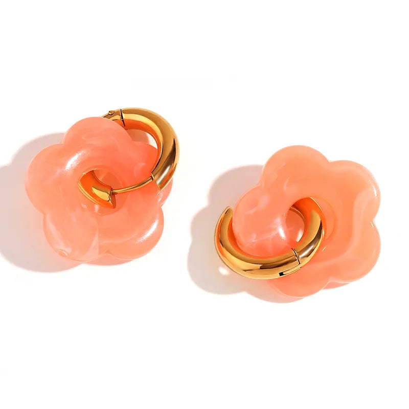 Trauma Buds Bloom Hoops
