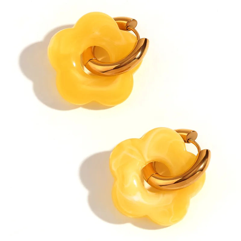 Trauma Buds Bloom Hoops