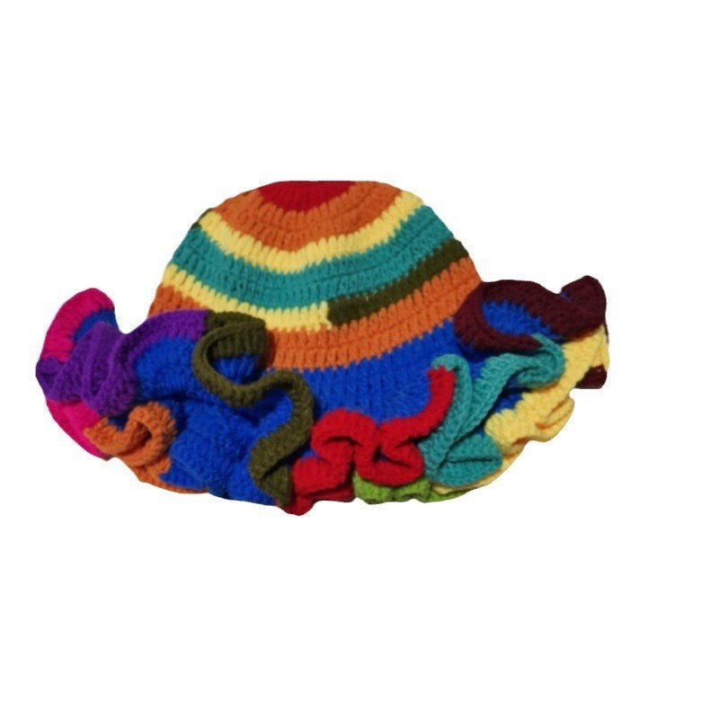 Color Outside the Trauma Crochet Beanie