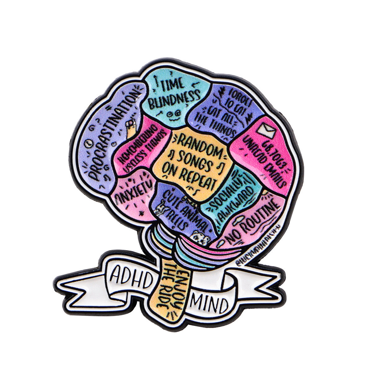 Beautiful Chaos ADHD Brooch