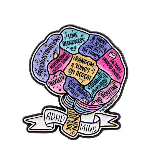 Beautiful Chaos ADHD Brooch